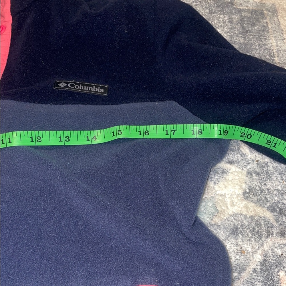 Columbia Women's Blue and Pink Fleece Pullover - Picture 3 of 3